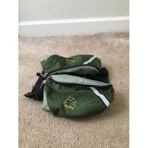 Olly Dog Outdoor Sport Pet Dog Saddle Bag Backpack Sack Green